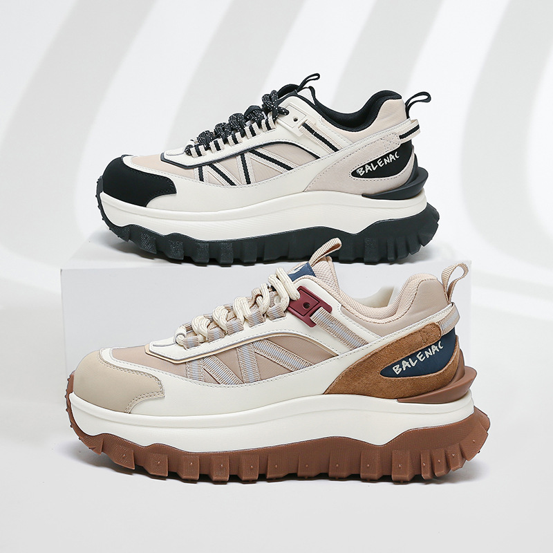 Strictly selected Maillard thick-soled retro dad shoes casual versatile breathable sports shoes height-enhancing fashionable shoes for women